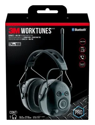 3M Display Materials and Syste Worktunes Connect + Am/FM Hearing Protector W/ Bluetooth Technology