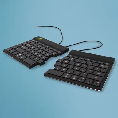 R-Go Ergonomic Keyboard, Split Keyboard with Break Light, Qwerty (US), Black, WI, image 4