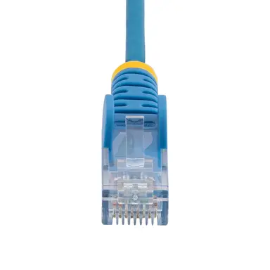 StarTech.com 15 ft Blue Slim Cat6 Ethernet Cable, Snagless, 100W PoE, UTP, LSZH, 28AWG Pure BA, image 8