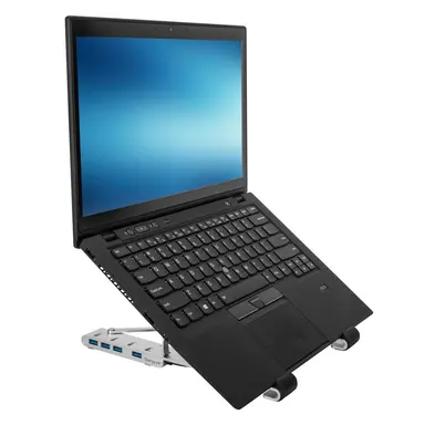 Targus Portable Laptop Tablet STAND+HUB Silver, image 6