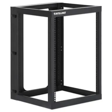 Intellinet 19 In. Wall Mount 4-Post Open Frame Network Rack, 15U, image 6