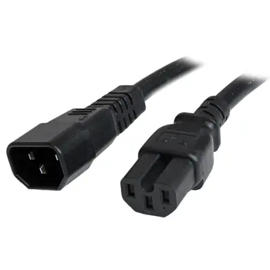 StarTech.com 3 ft (1M) Heavy Duty Extension Cord W/ IEC 60320 C14 to C15 Connectors; 250V at 1, image 4