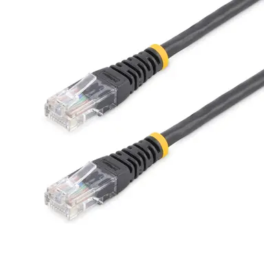 StarTech.com 1 ft Black Molded Cat5e UTP Patch Cable, image 4