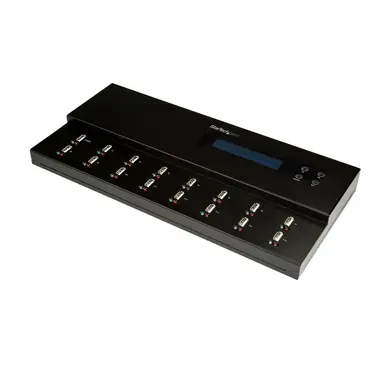 StarTech.com 1 to 15 Standalone USB Flash Drive Duplicator/Eraser, Cloner/Sanitizer; Supports