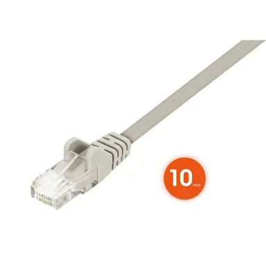 Intellinet Cat6 U/UTP Slim Network Patch Cable, 0.5 FT., Gray, 10-Pack, image 8