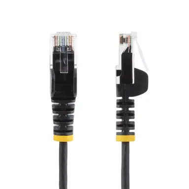 StarTech.com 15 ft Black Slim Cat6 Ethernet Cable, Snagless, 100W PoE, UTP, LSZH, 28AWG Bare, image 6