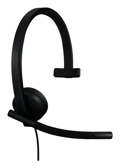 Logitech H570E Wired Mono, Teams (USB-a) - Black, image 6