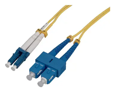 Intellinet 1 M LC to SC UPC Fiber Optic Patch Cable, 2.0 MM, Duplex, Ofnr, Singlemode Bif, image 6