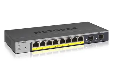 NETGEAR GS110TPV3 8-Port Gigabit PoE Ethernet Smart Managed Pro Switch with 2 SF
