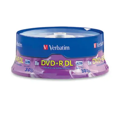 Verbatim Americas 30PK DVD+R DL 8.5GB, 8X Branded, image 4