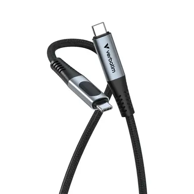 Verbatim Americas Verbatim Sync & Charge USB C to USB C 100W Display 120 CM