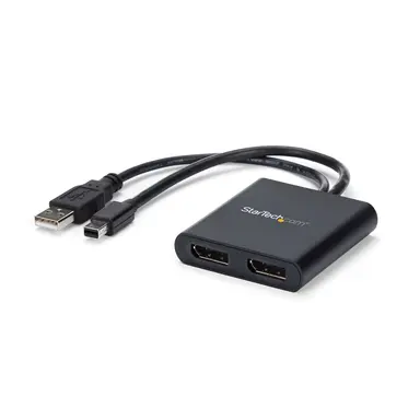 StarTech.com 2-Port Mini DisplayPort to DisplayPort Multi-Monitor Adapter Drives Dual DP Disp, image 6