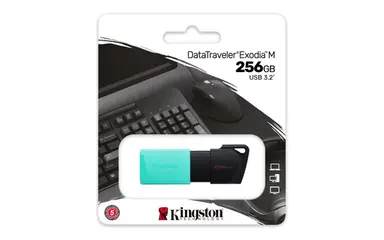 Kingston 256GB USB3.2 GEN1 Datatraveler Exodia M (Black + Teal), image 7