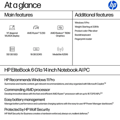 HP EB6G1A14 R5P-230 14 16GB/512 PC United States / Canada English, image 8