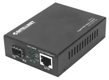 1 X 1000BASE-T RJ45 Port to 1 X Sfp Port POE+ Injector