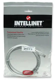 Intellinet 10 FT White Cat5e Snagless Patch Cable, image 8