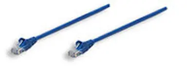 Intellinet Patch Cable Cat 5E UTP Blue 0.5 ft Snagless Boot, image 4