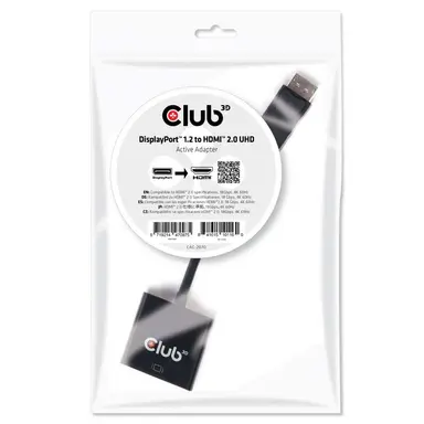 Club 3D B.V Active HDMI 2.0 Signal Converter. the DP 1.2 to HDMI2.0 4K 60HZ UHD Active, image 6