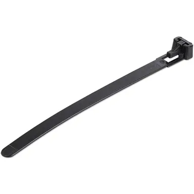StarTech.com 100 Pack of Resealable Zip Ties - 5 in - Black, image 4
