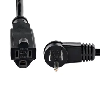 StarTech.com AC Power Extension Cord 1 ft (0.3 m) 16AWG Power Supply Extension Cable NEMA 5-15R, image 8