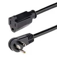 StarTech.com 6 ft (1.8 m) AC Power Extension Cable Right-Angle NEMA 5-15P to NEMA 5-15R; 125V 1, image 3