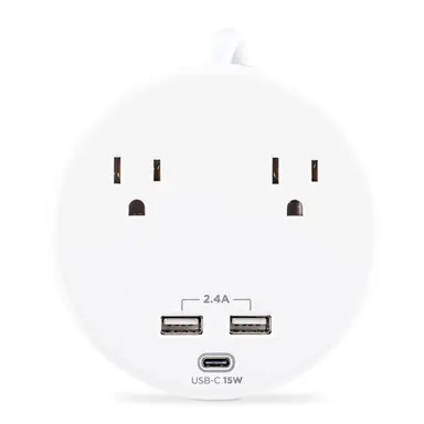 Cyberpower Systems (USA) Cyberpower Surge 5FT Cord 5-15P White - Nema 5-15P Input - 2 Nema 5-15, image 4