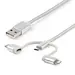 StarTech.com 6 ft (1.8 m) USB Multi-Charging Cable, USB-a to Lightning/USB-C/Micro-USB, Apple, image 5
