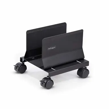 StarTech.com Computer Tower Cart, Rolling Mobile CPU Caddy on Wheels (Casters), Max Load 46.3