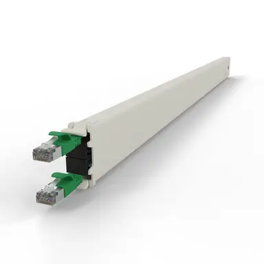 Synergy Micro Solution Patchbox.one Green 30RU CAT.6A Cassette the Flat CAT.6A Cable Inside the Patchbo, image 8