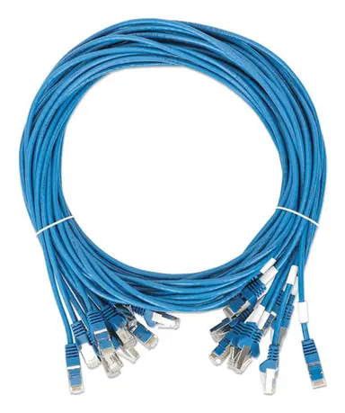 Intellinet CAT8.1 U/FTP Slim Network Patch Cable, 0.5 FT., Blue, 10-Pack, image 4