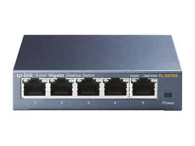 Omada Networks by TP Link TP-Link 5-Port 10/100/1000MBPS Desktop Switch TL-SG105, image 4
