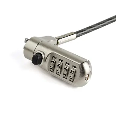 StarTech.com 6.6 ft Anti-Theft Vinyl Coated Steel Combination Cable Lock for Kensington Nano, image 7