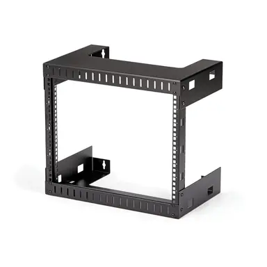 Open Frame 8U Wall Mount Server Rack for Patch Panels Switches Data Equipment