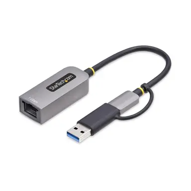 StarTech.com USB-C to Ethernet Adapter with USB-a Dongle, 10/100/1000MBPS, USB 3.0 to Gigabit, image 3