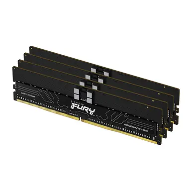 Kingston 128GB 5600MT/S DDR5 ECC Reg CL36 DIMM (Kit of 4) Fury Renegade Pro XMP