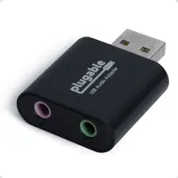 Plugable Technologies USB Audio Adapter with 3.5MM Speaker-Headphone And Microphone Jack Add AN Exter, image 3