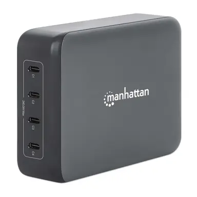 Manhattan - Strategic 4-Port Gan USB Power Delivery Charging Station - 240 W / PD 3.1