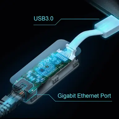 Omada Networks by TP Link USB 3.0 to Gigabit Ethernet Adapter, 1-Port USB 3.0 Connector and 1-Port Etherne, image 8