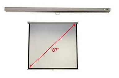 Acer America Wall-Or Ceiling-Mount Manual Projection SCREEN;MODEL: M87-S01MW;SKU: JZ.J7400.00