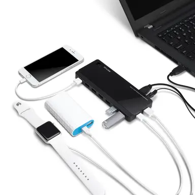 Omada Networks by TP Link 7-Ports USB 3.0 Hub with 2 Power Charge Ports (2.4A Max), Desktop, a 12V/4A Powe, image 7
