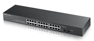 Zyxel Communications 24-PORT 10/100/1000 Gigabit Switch Rackmount - 1000BASE-T Sfp - 100