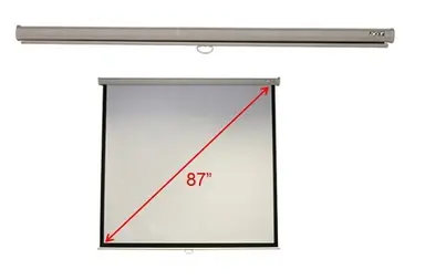 Acer America Wall-Or Ceiling-Mount Manual Projection SCREEN;MODEL: M87-S01MW;SKU: JZ.J7400.00, image 4