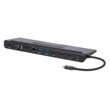 Manhattan - Strategic 11-in-1 Triple-Monitor Docking Station