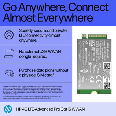 HP 4 GB Lte-Ap (CAT 16) Wwan, image 6