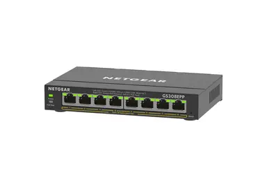 NETGEAR 8-Port Gigabit Ethernet High-Power PoE+ Smart Managed Plus Switch
