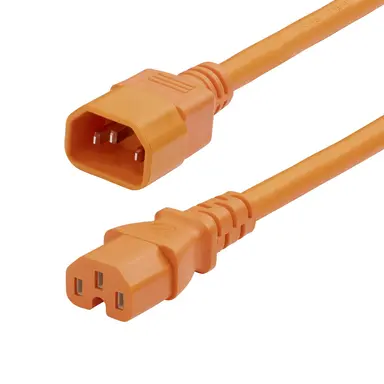 StarTech.com 6 ft (1.8 m) Heavy Duty PDU Power Cord, IEC 60320 C14 to IEC 60320 C15, 15A 250V