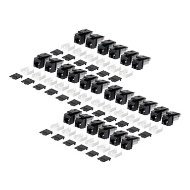 StarTech.com 24-Pack of CAT6/CAT5E RJ45 UTP Keystone Jacks Is Ideal for in-Wall Cable Drops/W, image 8