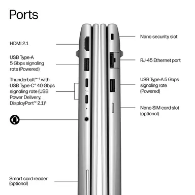 HP EliteBook 6 G2A 14AI RA7P450 14 16GB/512 PC AMD RAI7PRO450, 14 WUXGA Agleduwv, image 8