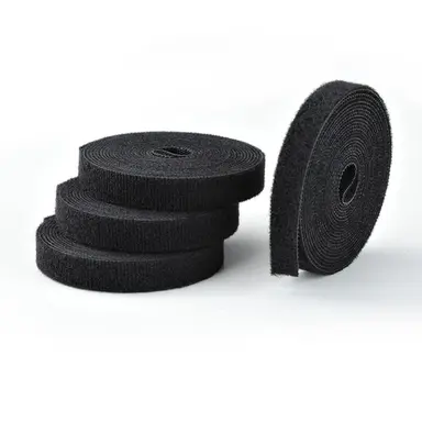 StarTech.com 4-Pack 15 ft (4.6 m) Hook and Loop Roll, 0.5 in Wide, Black, Cut-to-Size Reusable, image 3