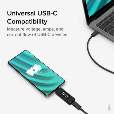 Plugable Technologies Plugable USB C Power Meter Tester for Monitoring USB-C Connections up to 240W, image 7